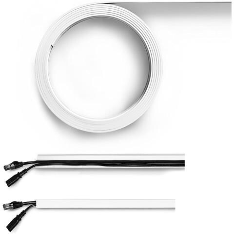 Rs71502a Bianco Canalina Adesiva Rettangolare 10x16mm Rotolo 5 Metri Serie Canalroll - Foto 1