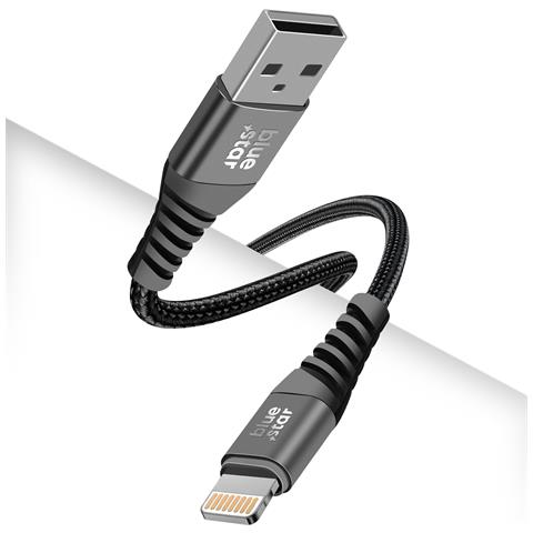 Cavo Da Usb A Lightning 2,4a Carica Sincronizzazione Nylon 1,2m, Nero - Foto 5