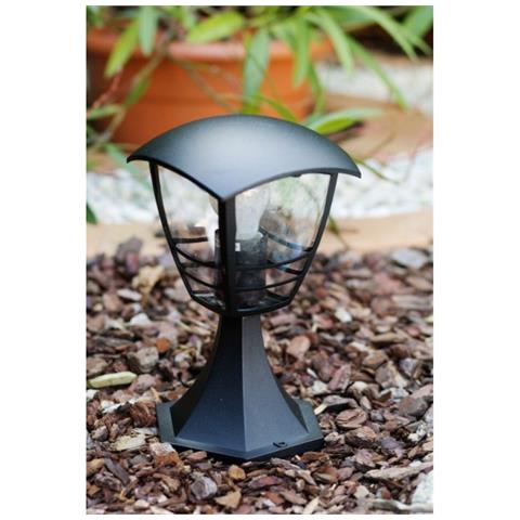 Lanterna Nera Era Led In Polipropilene Su Base Da Esterno 6 Facce - Foto 2