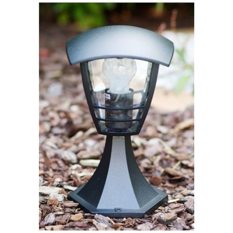 Lanterna Nera Era Led In Polipropilene Su Base Da Esterno 6 Facce - Foto 4