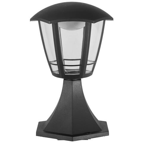 Lanterna Nera Era Led In Polipropilene Su Base Da Esterno 6 Facce - Foto 1