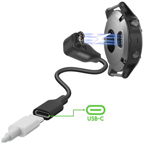 Adattatore Usb-c Per Caricabatterie Garmin Design Compatto 15 Cm - Foto 2