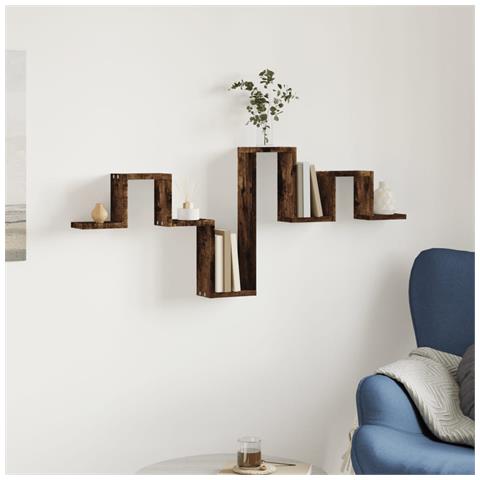 Mensola A Muro Rovere Fumo 104,5x10x43 Cm Legno Multistrato - Foto 2