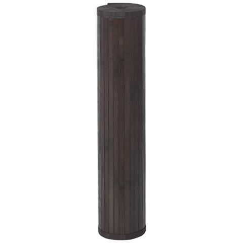 Tappeto Rettangolare Marrone Scuro 100x200 Cm In Bambù - Foto 3