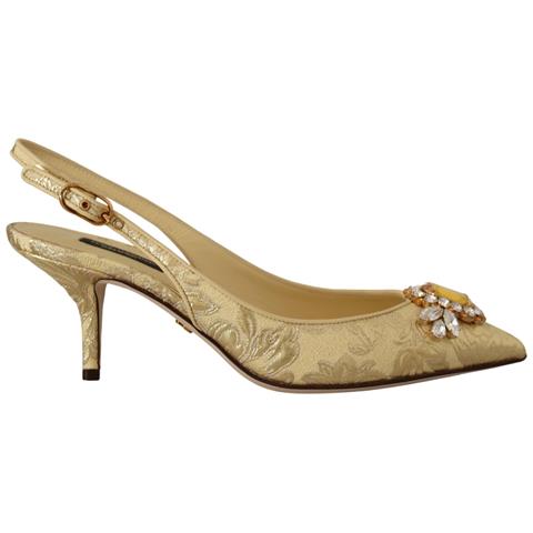 Dã©colletã© Cinturino Cristallo Dorato Scarpe Tacco - Eu35.5/us5 - Foto 1