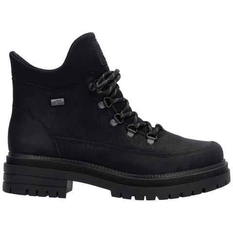 Black Casual Closed Ladies Mid Height Boots Stivaletti Pelle Sintetica Scarpe Donna Nero Eu 38, Y3158-00 - Foto 3