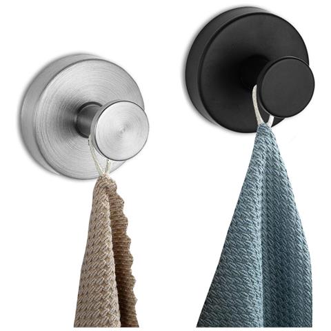 Ganci A Ventosa (confezione Da 2) - Forte Tenuta Per Specchi E Altro Silver - Foto 6