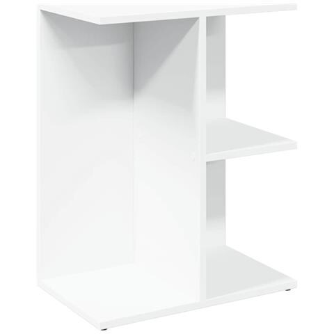 Comodino Bianco 46,5x29x61 Cm In Legno Multistrato - Foto 2