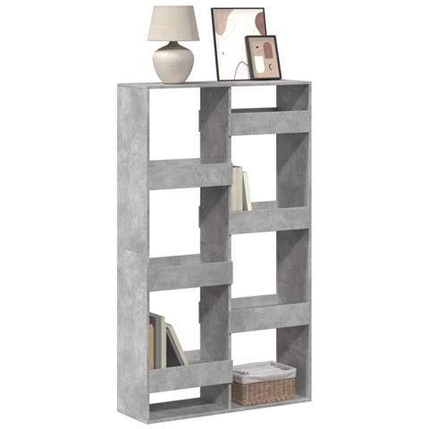 Libreria Grigio Cemento 100x33x175 Cm In Legno Multistrato - Foto 1
