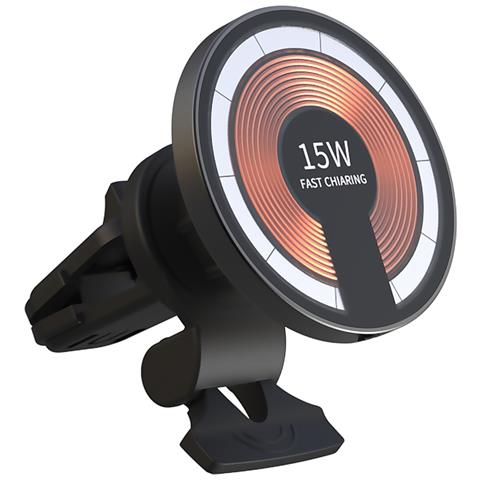 Caricatore Per Auto Wireless Magsafe Per Presa D'aria, 15w. Rimovibile Per Uso Desktop. - Foto 1