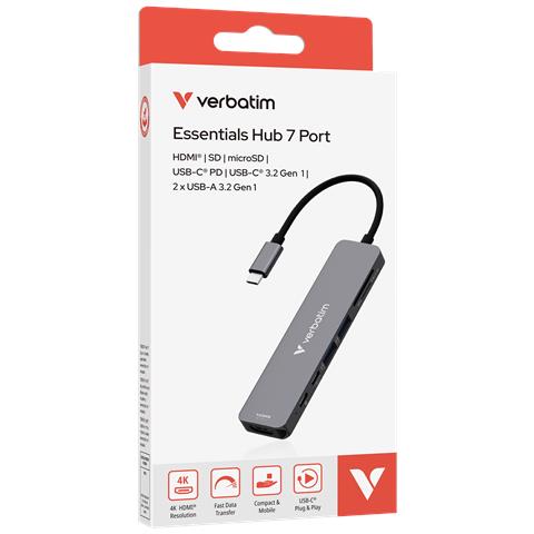 32158 hub di interfaccia USB 3.2 Gen 1 (3.1 Gen 1) Type-C 5000 Mbit /s Grigio - Foto 2