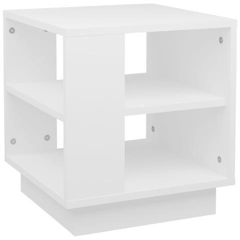 Lusso Casadino - Tavolino Da Salotto Bianco 40x40x43 Cm In Legno Multistrato - Foto 1