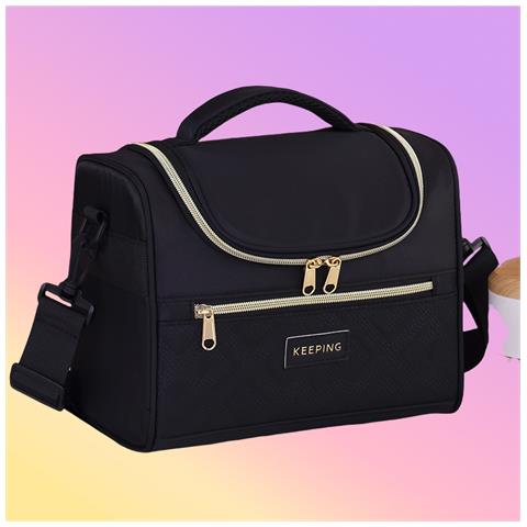 Borsa Termica Per Il Pranzo Al Lavoro Black - Foto 3