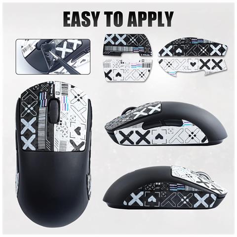 Adesivi Per Mouse Con Presa Migliorata Per Logitech G604 Black - Foto 7