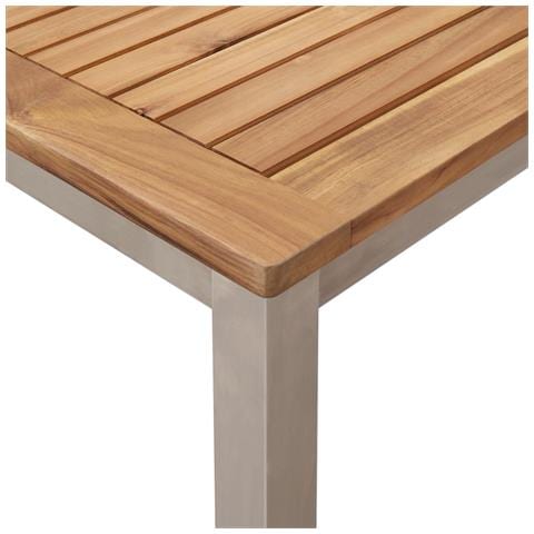 Set Pranzo Giardino 7 Pezzi Legno Massello Teak - Foto 9