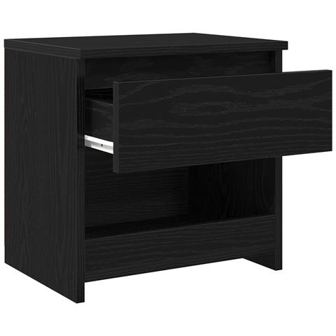 Comò 2 pz Nero Rovere 40x30x39 cm in Legno ingegnerizzato - Foto 1