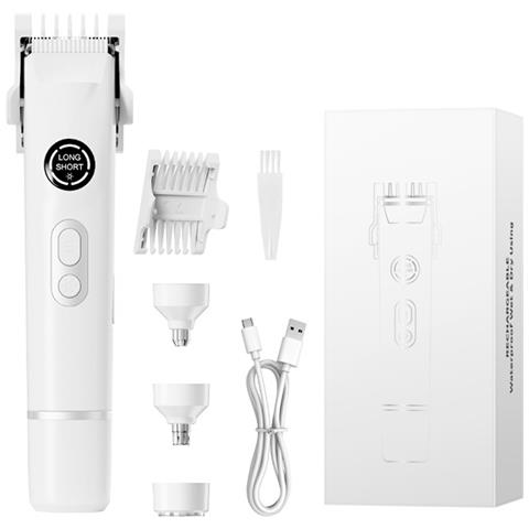 Epilatore Multifunzione 4 In 1: Rasoio Elettrico Per Donna, Rifinitore Per Sopracciglia E Naso White - Foto 1