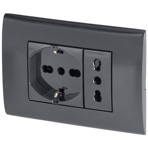 PP6094.1X presa energia 2x AC Antracite - Foto 1