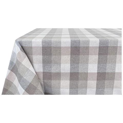 Tovaglia Per Salotto Cucina Tavolo 100% Cotone Made In Italy Country Rp 140x360 Beige - Foto 5