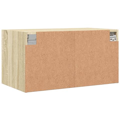 Mobili a Muro con Ante in Vetro 2pz Rovere Sonoma 68,5x37x35 cm - Foto 9