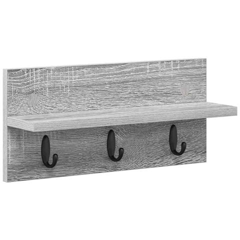 Appendiabiti a muro Grigio sonoma 40 x 10.5 x 18 cm - Foto 1