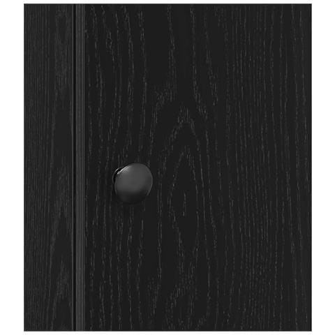 Mobile da Bagno con Portarotolo Nero 20,5x22x72 cm - Foto 9