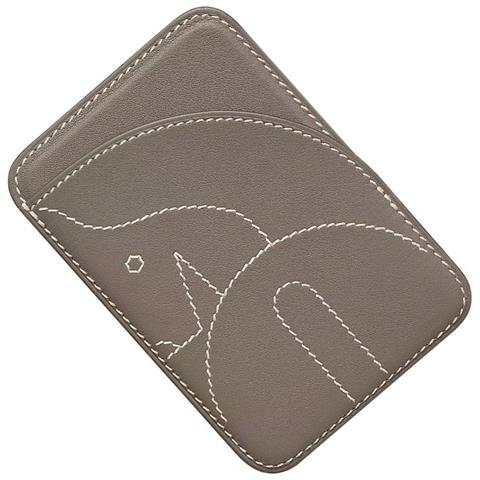 Porta Carte Magnetico In Pelle Pu Con Funzione Supporto Grey - Foto 2