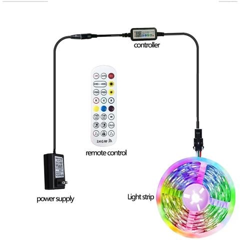 Striscia Led 10m 240 Led Cambia Colore - Bluetooth 2.4g, Ip67 Impermeabile 10 M - Foto 1