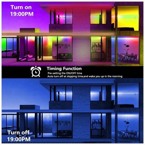 Striscia Led 10m 240 Led Cambia Colore - Bluetooth 2.4g, Ip67 Impermeabile 10 M - Foto 2