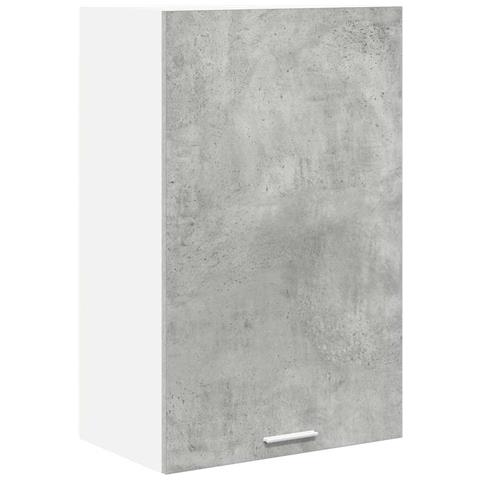 Armadio pensile Riga Grigio Cemento e Bianco 50 x 31 x 80 cm - Foto 1