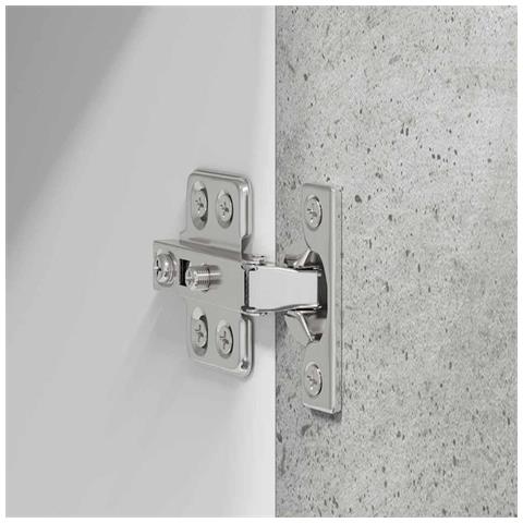 Armadio pensile Riga Grigio Cemento e Bianco 50 x 31 x 80 cm - Foto 9