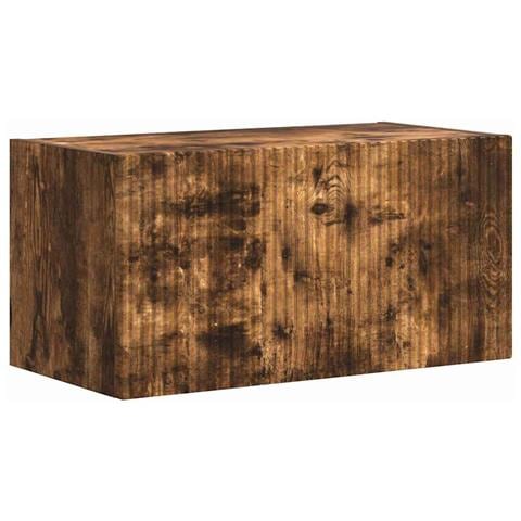 Mobile TV da parete Rovere fumé 60 x 31 x 29.5 cm - Foto 1