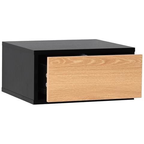 Set Di 2 Comodini Sospes Apollo 1 Cassetti Colore Nero - Foto 2