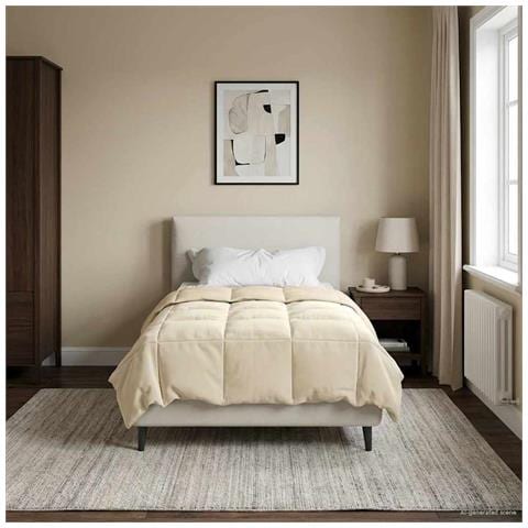 Piumone Completo Annuale Crema 140 x 200 cm Microfibra - Foto 2