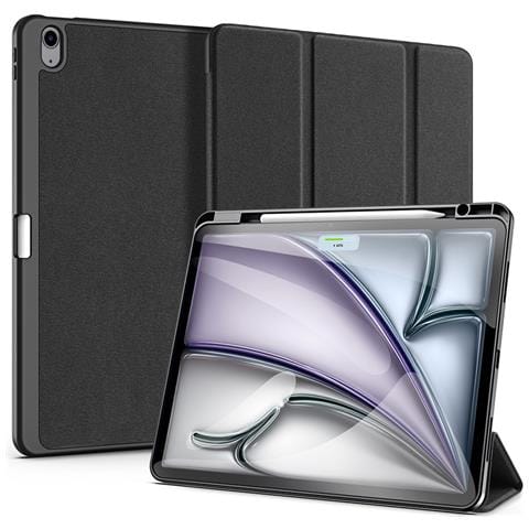 Cover per iPad Air 13 (2025) / (2024) - Pelle /PU, Nero - Foto 1