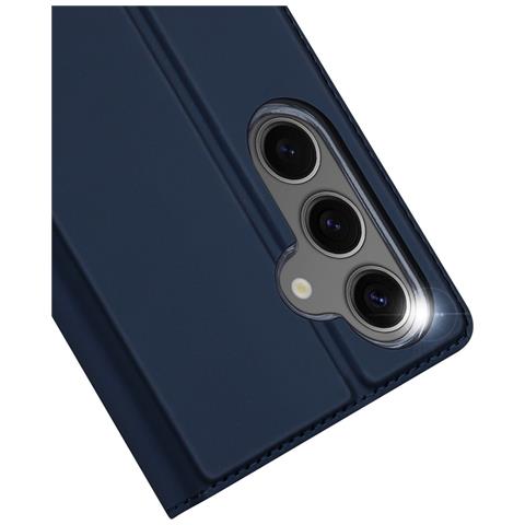 Cover per Galaxy S24 FE - Pelle /PU, Blu - Foto 2
