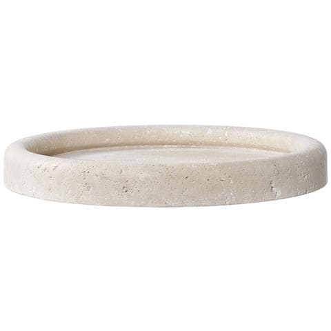Vassoio Bruce-beige-travertino-25,5x25,5x2,5 Cm - Foto 1