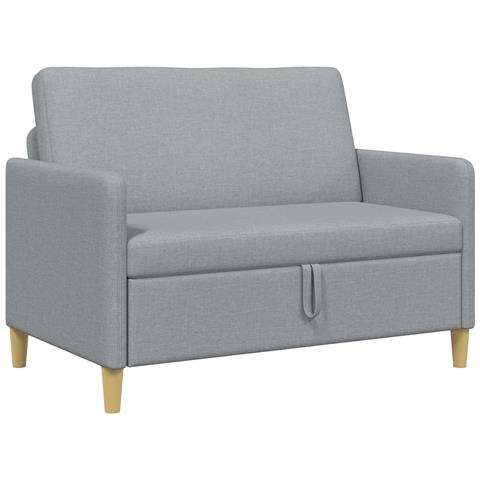 Divano con Storage Grigio Chiaro 122 x 78 x 87 cm Poliestere - Foto 1