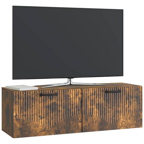 Mobile Porta TV da Muro Rovere Fumo 98 x 31 x 30 cm - Foto 2