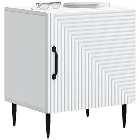 Armadio da Notte 2 pcs Bianco 43 x 34,5 x 50 cm - Foto 2