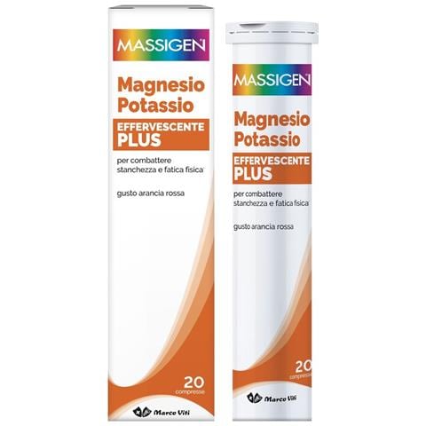 Massigen Magnesio Potassio Plus 20 Compresse Effervescenti - Foto 1