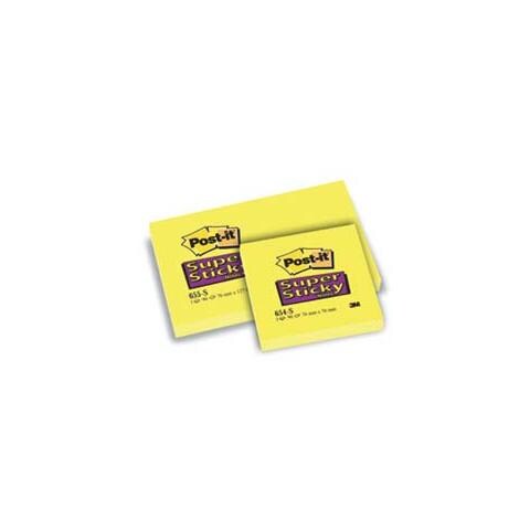 confezione da 12 pezzi - blocco 90foglietti post-it®super sticky 655-s 76x127mm giallo oro - Foto 1