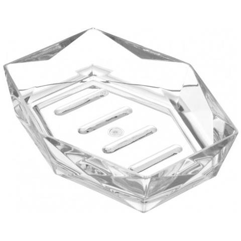 Portasapone in abs colore trasparente linea Diamante - Foto 2