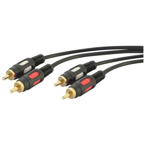 Cavo Alta Qualità Audio 2 Spine Rca + 2 Spine Rca - 1,5 Mt - Foto 1