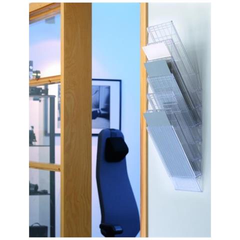 Flexiboxx 6 A4 Espositore Da Parete 6 Comparti A4 Verticale Trasp. - Foto 1