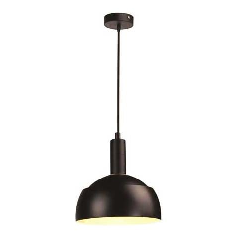 Lampadario Pendente Moderno 1mt E14 Plastica + Alluminio Ø180mm Vt-7100 - Sku 3921 Nero - Foto 1