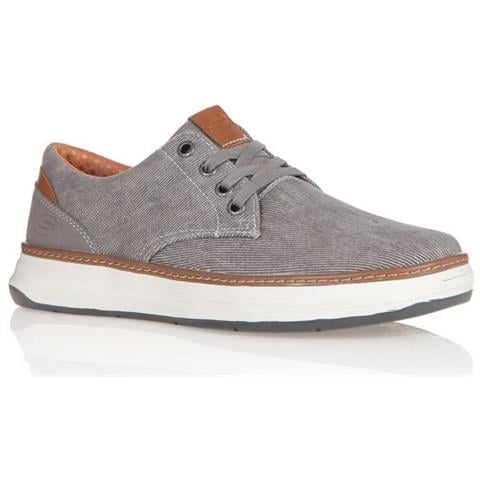 Sneakers Skechers Moreno - Uomo - Taupe - Tomaia In Tessuto - Chiusura Con Lacci - Foto 1