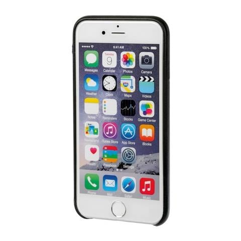 Skin, Cover In Similpelle - Apple Iphone 6 / 6s - Nero - Foto 1