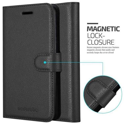Custodia Compatibile Con Cubot J3 Pro In Nero Carbone - Coperchio Protettiva Con Chiusura Magnetica, Funzione Stand E Tasca Per Le Carte - Foto 7