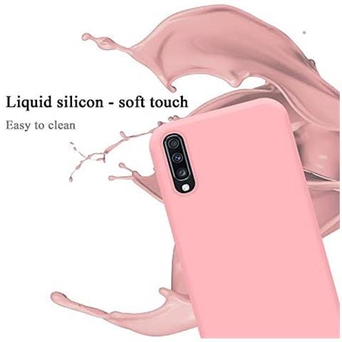 Custodia Compatibile Con Samsung Galaxy A70 / A70s In Liquid Rosa - Coperchio Protettivo In Silicone Tpu Flessibile - Foto 2